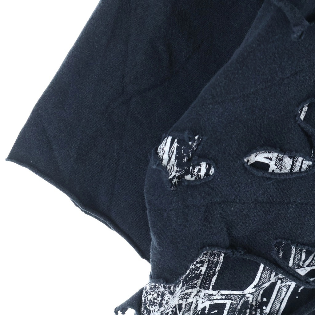 JUNYA WATANABE COMME des GARCONS(ジュンヤワタナベ コムデギャルソン) 00s レイヤード デザイン 半袖Tシャツ カットソー ブラック