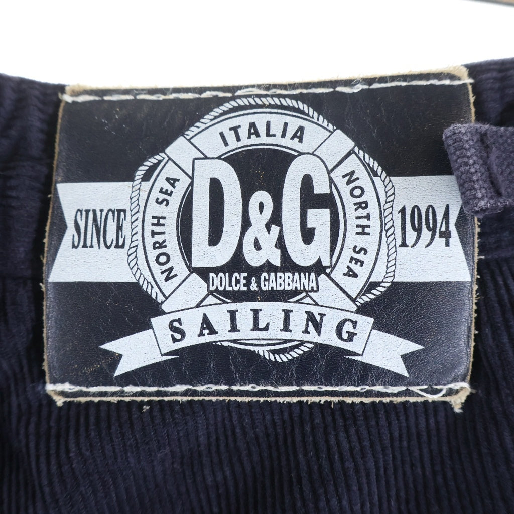 DOLCE & GABBANA(ドルチェアンドガッバーナ) 06AW Archive カーゴ ボンテージ コーデュロイパンツ パープル