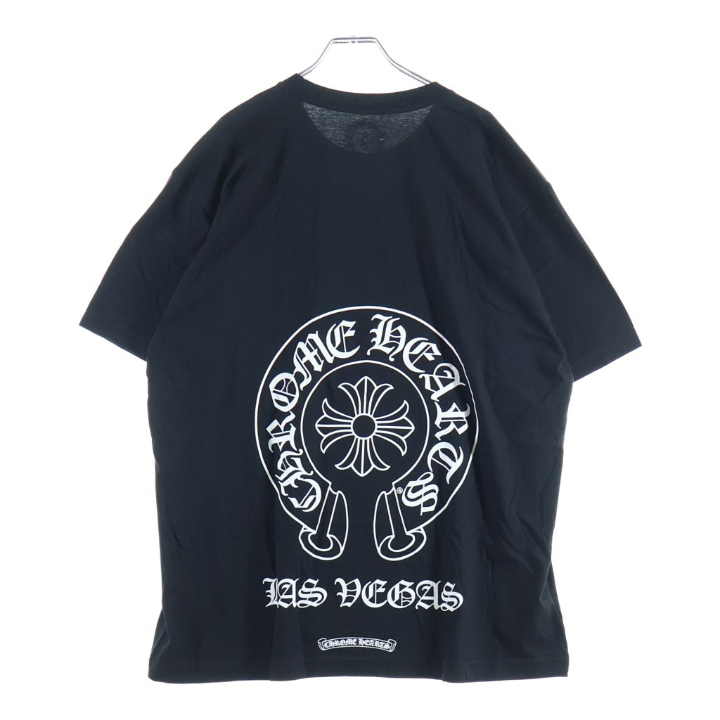 CHROME HEARTS(クロムハーツ) Las Vegas Limited Horseshoe S/S Tee ラスベガス限定 ホースシュープリント 半袖Tシャツ カットソー ブラック