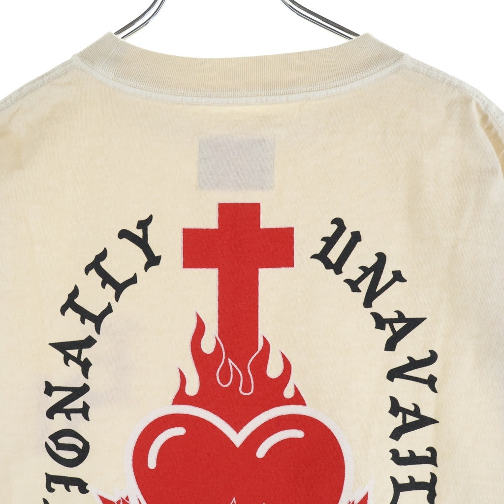 Emotionally Unavailable(エモーショナリー アンアヴェイラブル) EU SAVAGE S/S 半袖Tシャツ カットソー ベージュ EU-HR1-0000-C05 EU-HR1-0000-C05