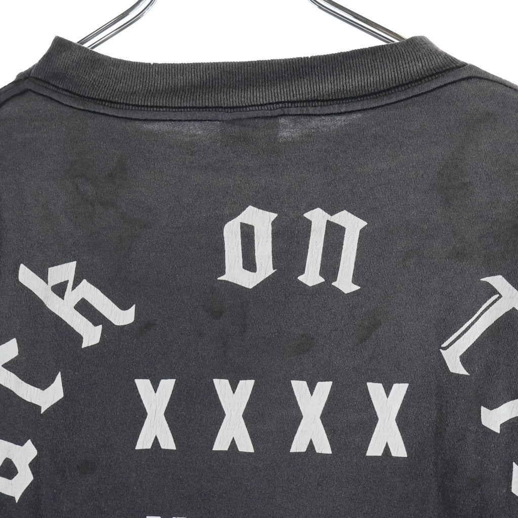 SAINT MICHAEL(セントマイケル) 26SS ATTACK ON TITAN AOT SS TEE 進撃の巨人 アニメ 半袖Tシャツ カットソー ブラック SM-MK8-0000-C77 SM-MK8-0000-C77