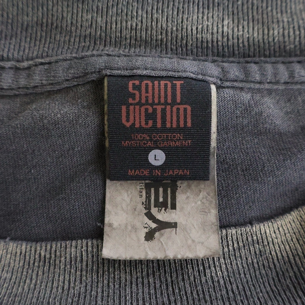 SAINT MICHAEL(セントマイケル) 26SS ATTACK ON TITAN AOT SS TEE 進撃の巨人 アニメ 半袖Tシャツ カットソー ブラック SM-MK8-0000-C77 SM-MK8-0000-C77