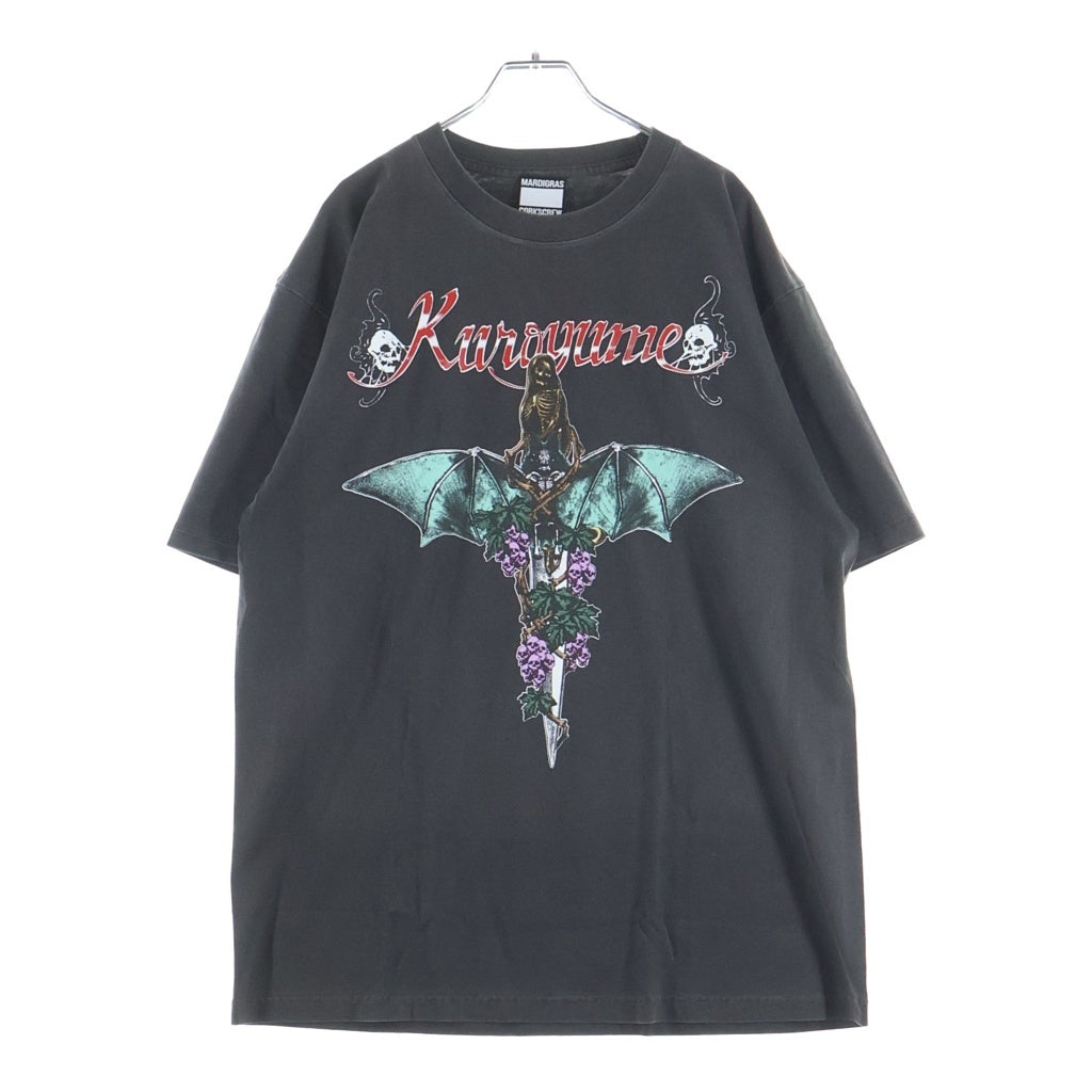 SAINT MICHAEL(セントマイケル) ×黒夢 Knife & Grape 半袖Tシャツ カットソー ブラック KRYM088