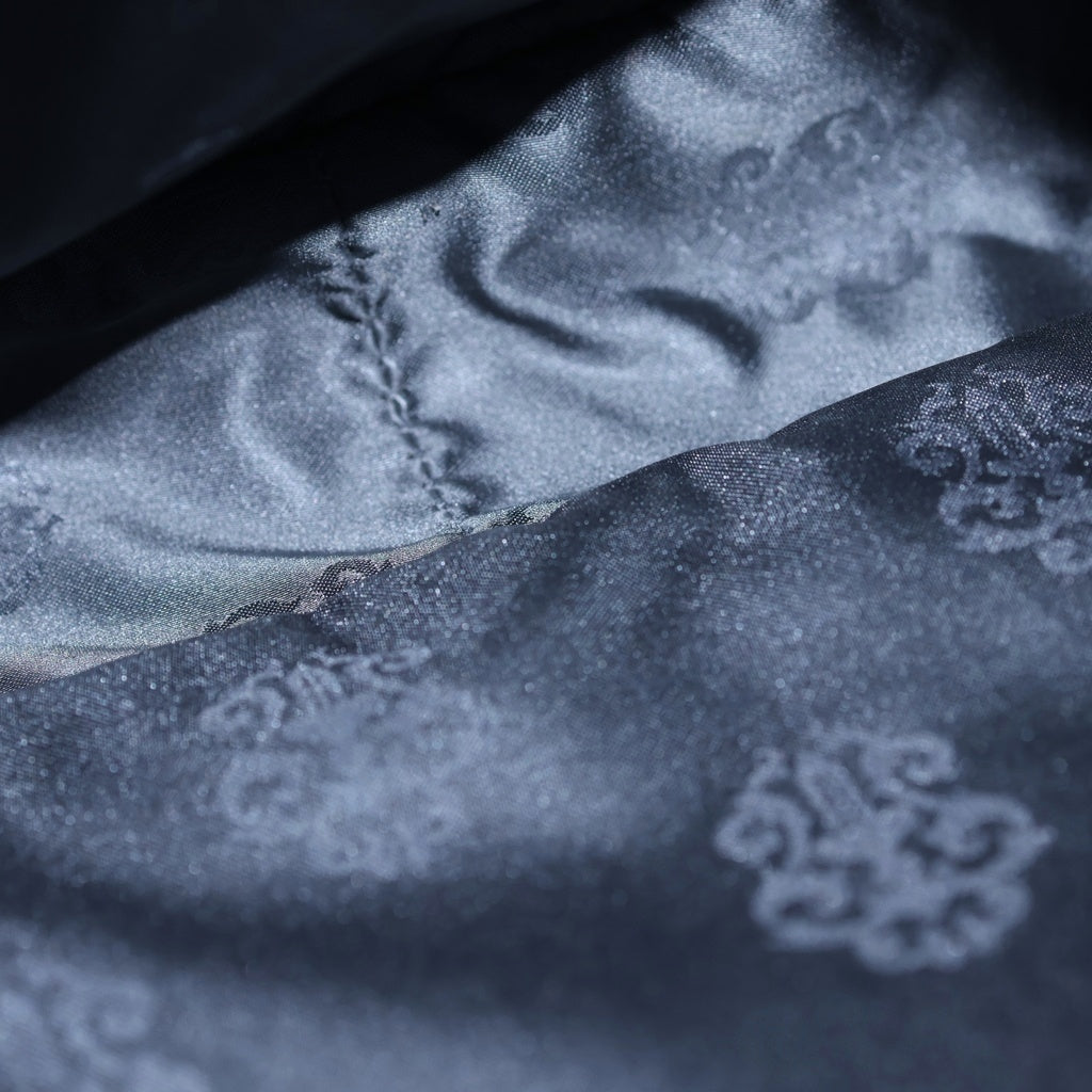 CHROME HEARTS(クロムハーツ) CHICKEN NUGGET SM チキンナゲット ラージダガー装飾レザーハンドバッグ ブラック/シルバー