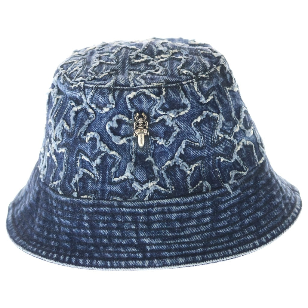 CHROME HEARTS(クロムハーツ) DAGGER CROSS PATCH DENIM BUCKET HAT ダガー クロスパッチ デニムバケットハット ブルー