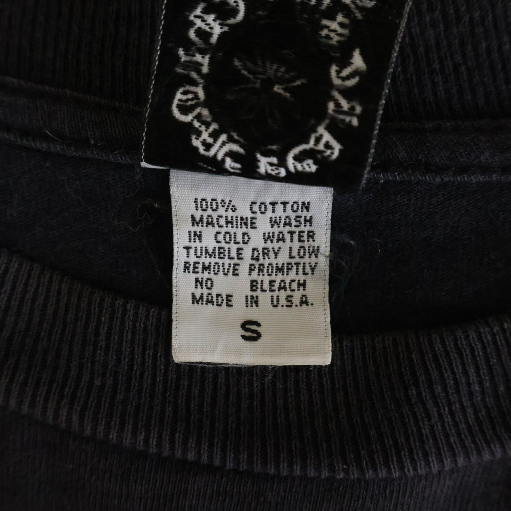 CHROME HEARTS(クロムハーツ) OLD T-BAR CH CROSS SCROLL LABEL S/S TEE シーエイチクロス 半袖クルーネックTシャツ ブラック ‐