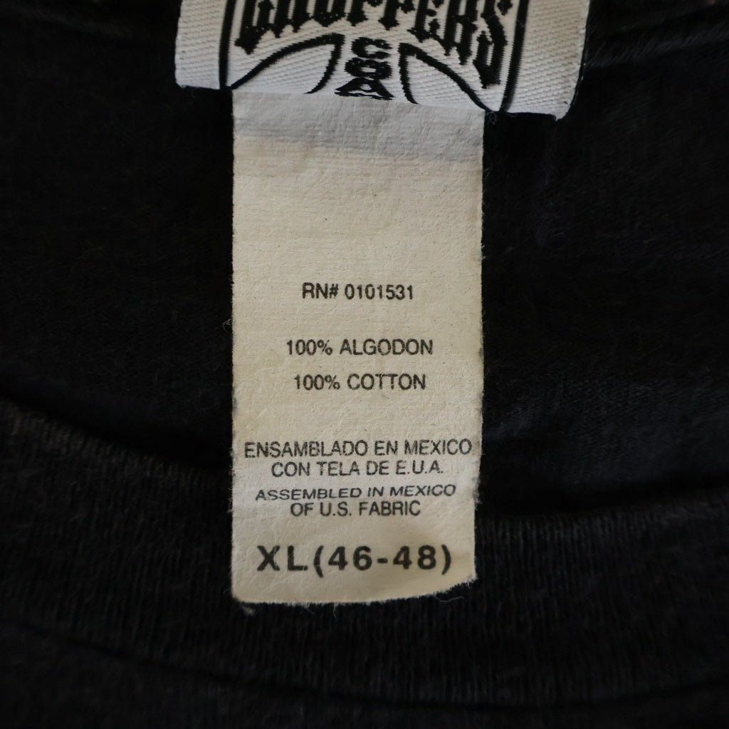 VINTAGE(ヴィンテージ) 90-00s West Coast Choppers L/S Tee ウエストコーストチョッパーズ アイアンクロス 長袖Tシャツ カットソー ブラック/シルバー