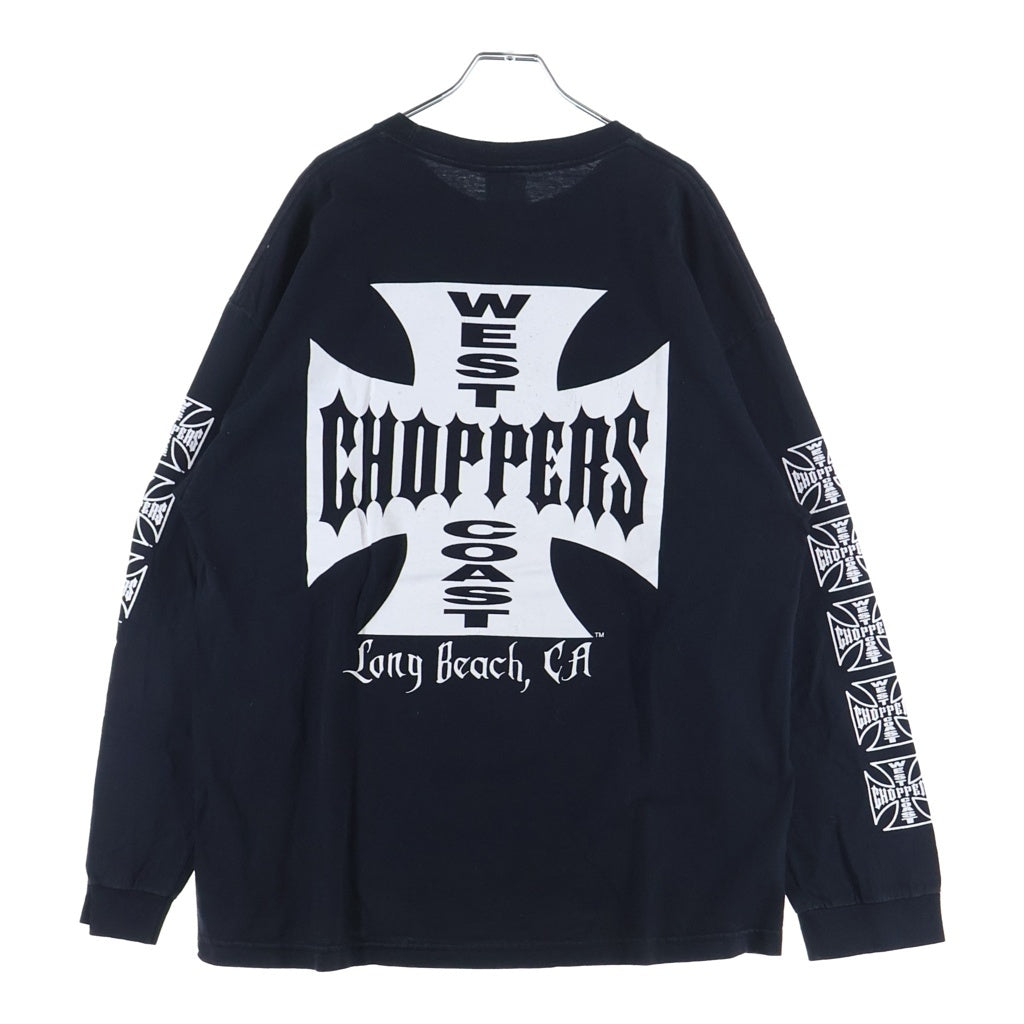 VINTAGE(ヴィンテージ) 90-00s West Coast Choppers L/S Tee ウエストコーストチョッパーズ アイアンクロス 長袖Tシャツ カットソー ブラック
