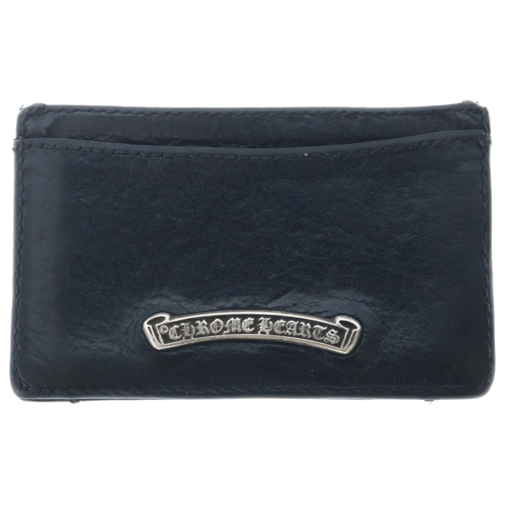 CHROME HEARTS(クロムハーツ) JOTTER ジョッター スクロールラベル レザー カードケース ブラック
