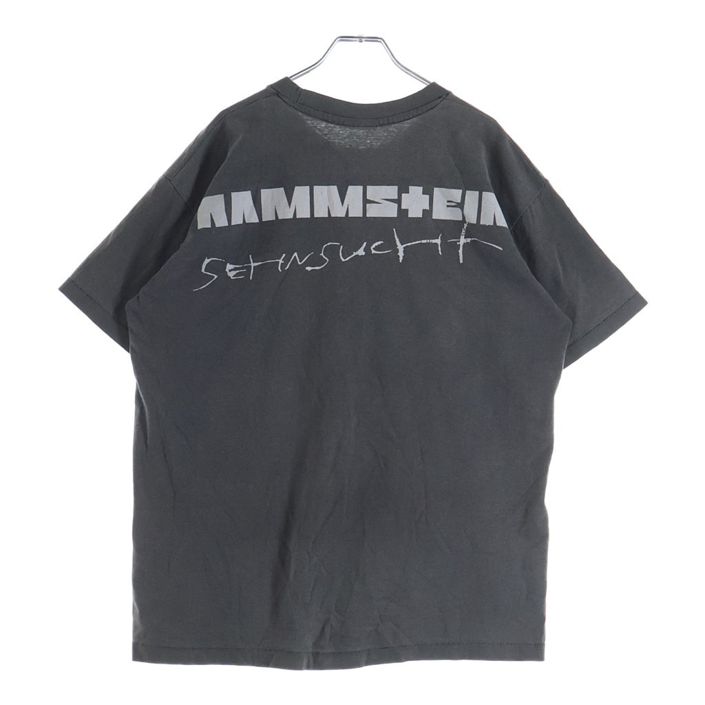 VINTAGE(ヴィンテージ) 90s Rammstein Sehnsucht Blue Grape ラムシュタイン ゼーンズフト クルーネックTシャツ ブラック