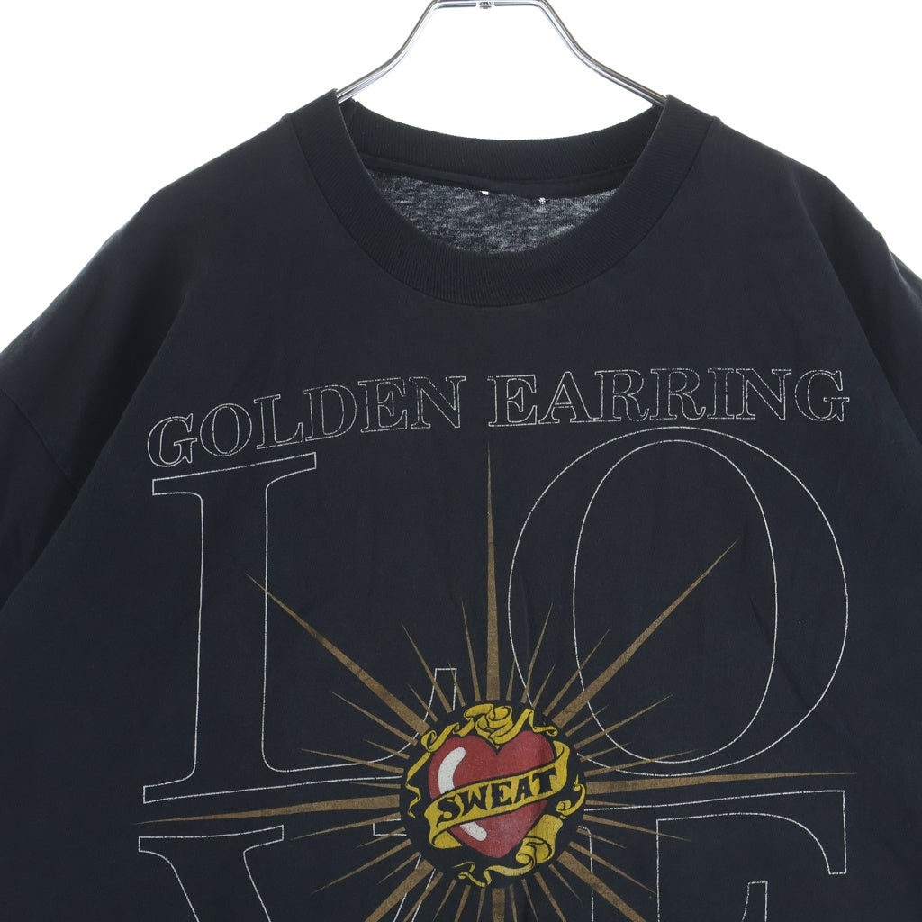 VINTAGE(ヴィンテージ) 90s GOLDEN EARRING LOVE ゴールデンイヤリング バンド 半袖Tシャツ カットソー ブラック