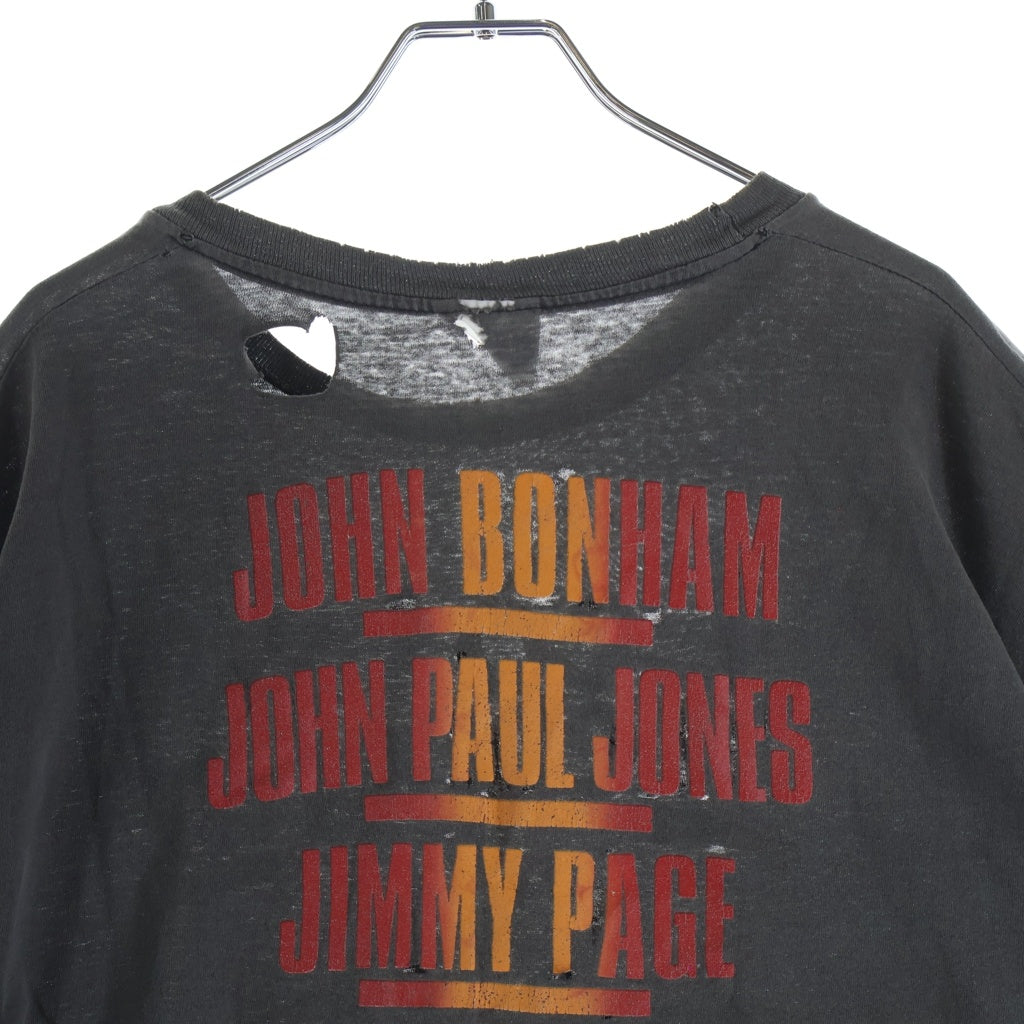 VINTAGE(ヴィンテージ) 90s LED ZEPPELIN SWAN SONG レッドツェッペリン バンド 半袖Tシャツ カットソー ブラック