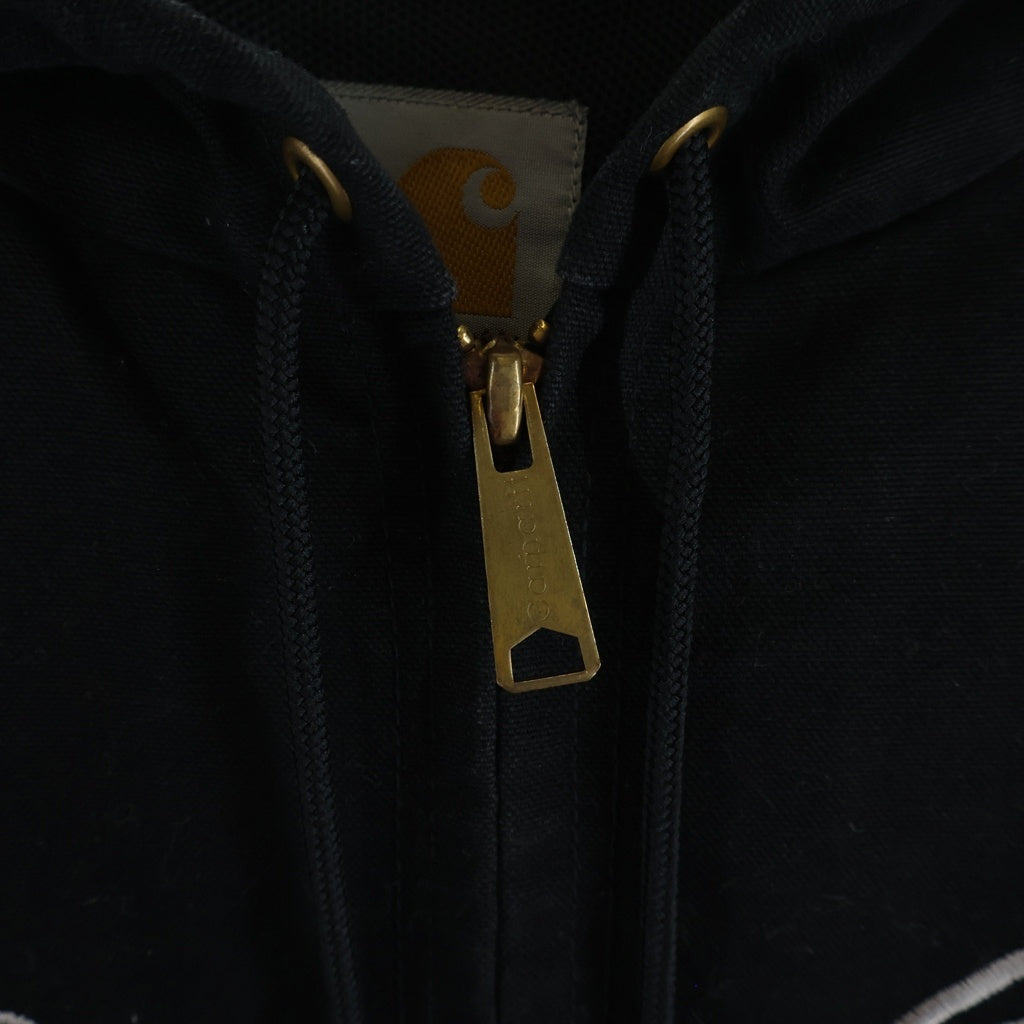CARHARTT(カーハート) 00s OLD ×STUSSY ×SAVAGE ×HAZE Active Jacket トリプルネーム ジップアップ アクティブ ジャケット ブラック 02136