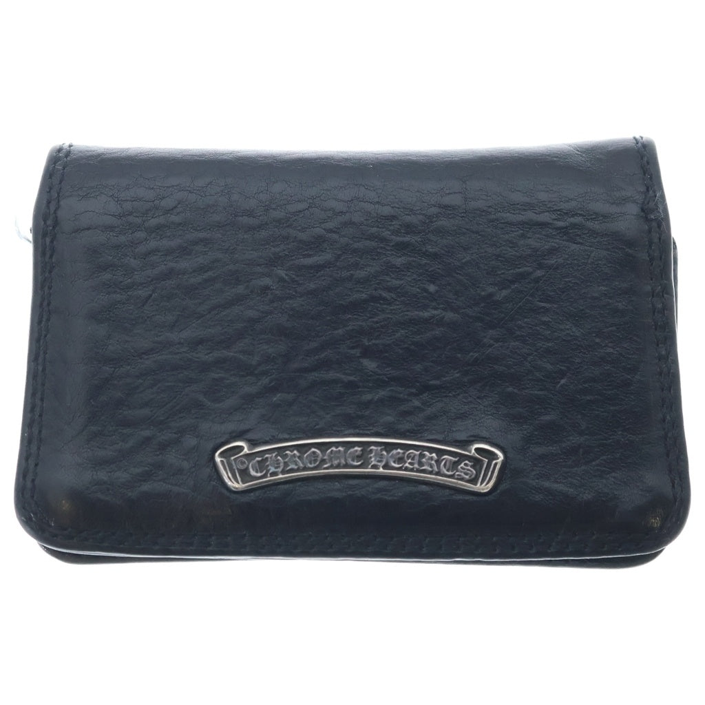 CHROME HEARTS(クロムハーツ) CARD CASE グロメット付きレザーカードケース ブラック
