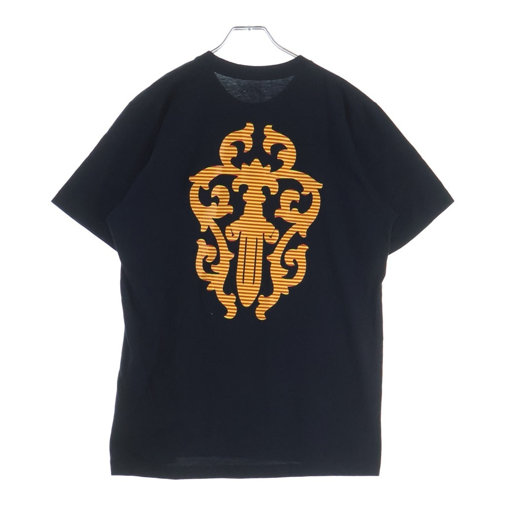 CHROME HEARTS(クロムハーツ) VINE DAGGER S/S TEE ヴァインダガー バックストライプダガー 半袖Tシャツカットソー ブラック/オレンジ
