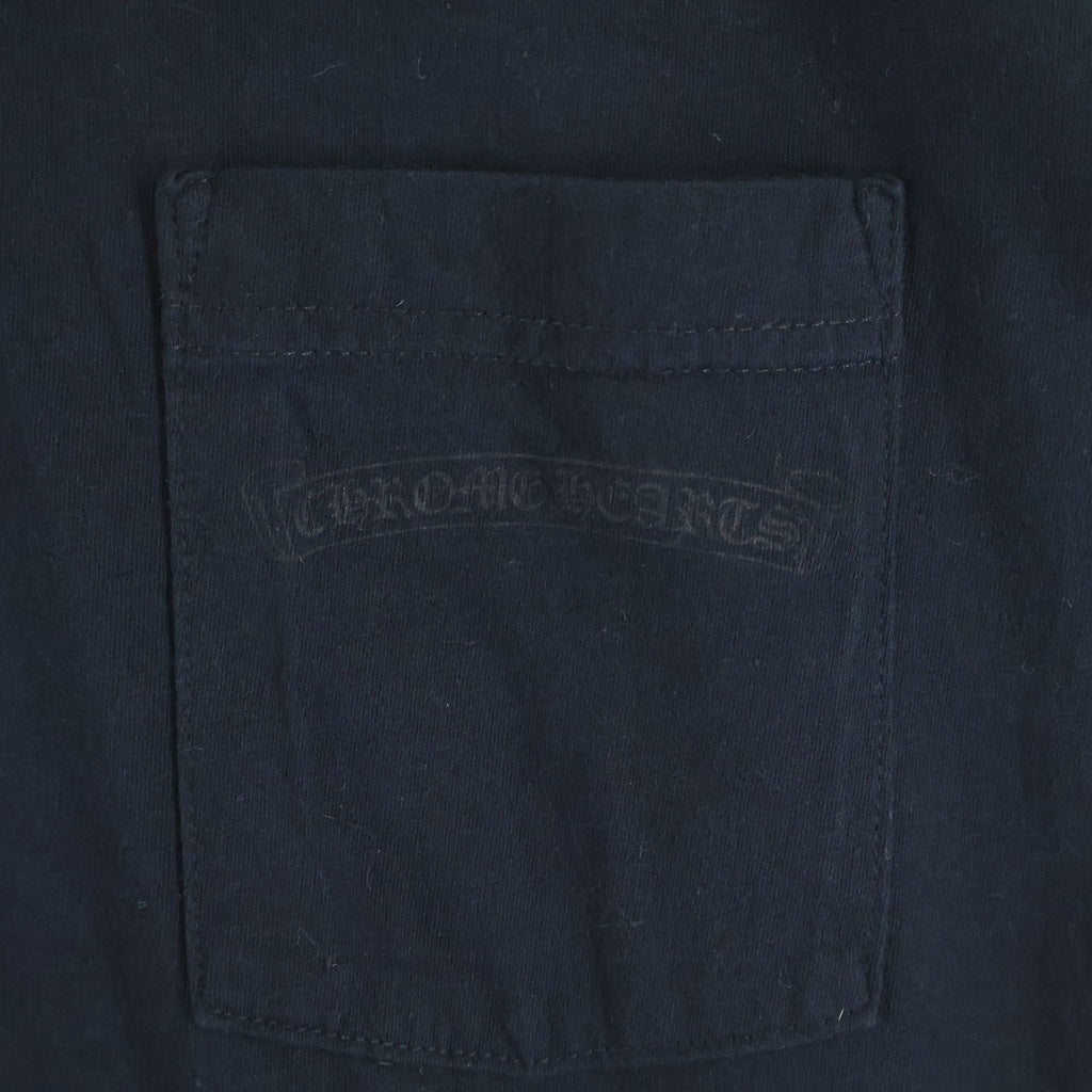 CHROME HEARTS(クロムハーツ) VINE DAGGER S/S TEE ヴァインダガー バックストライプダガー 半袖Tシャツカットソー ブラック/オレンジ