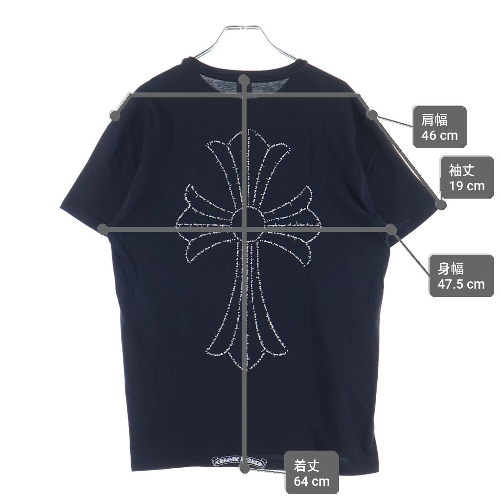 CHROME HEARTS(クロムハーツ) OLD CH T-SHIRT オールド バックCHクロス 半袖Tシャツ ブラック