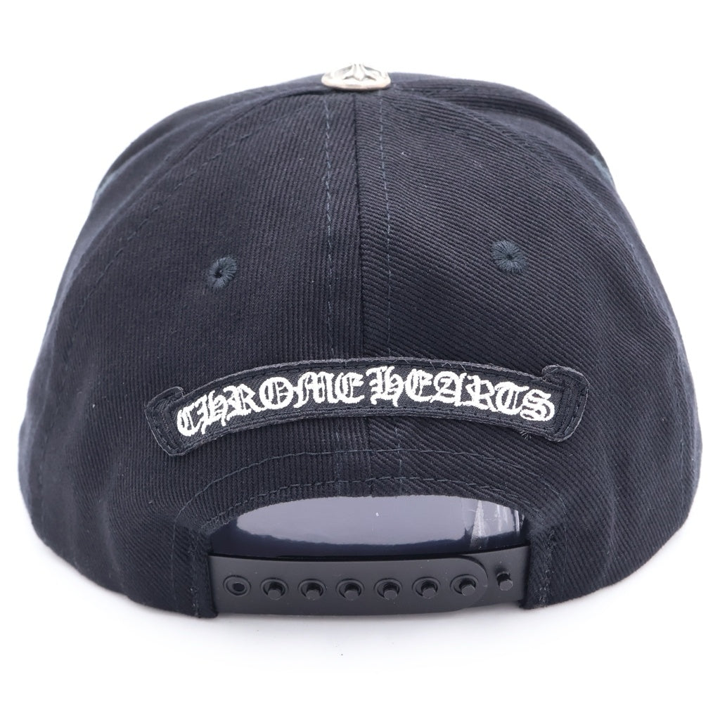 CHROME HEARTS(クロムハーツ) RS3 BASEBALL CAP フロントモチーフ刺繍 クロスボール ベースボールキャップ 帽子 ブラック