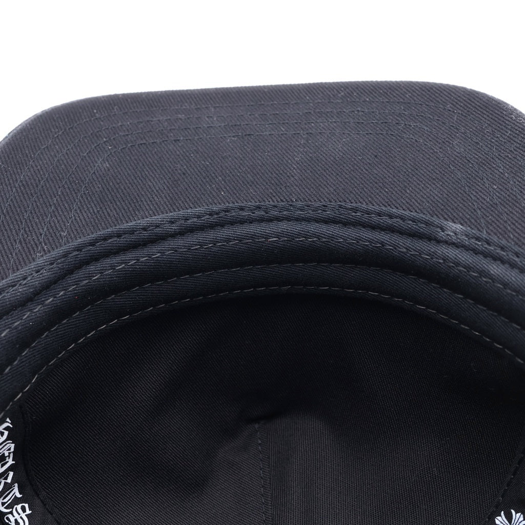 CHROME HEARTS(クロムハーツ) RS3 BASEBALL CAP フロントモチーフ刺繍 クロスボール ベースボールキャップ 帽子 ブラック
