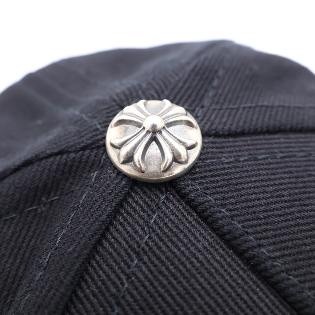 CHROME HEARTS(クロムハーツ) RS3 BASEBALL CAP フロントモチーフ刺繍 クロスボール ベースボールキャップ 帽子 ブラック