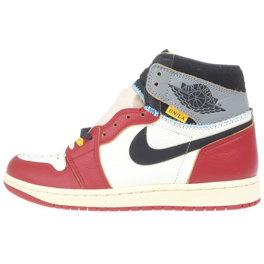 NIKE(ナイキ) ×UNION AIR JORDAN1 RETRO HIGH ユニオン エアジョーダン1 ハイカットスニーカー レッド US8.5/26.5cm HV8563-600