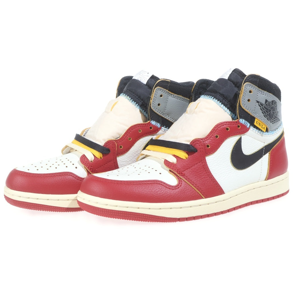 NIKE(ナイキ) ×UNION AIR JORDAN1 RETRO HIGH ユニオン エアジョーダン1 ハイカットスニーカー レッド US8.5/26.5cm HV8563-600