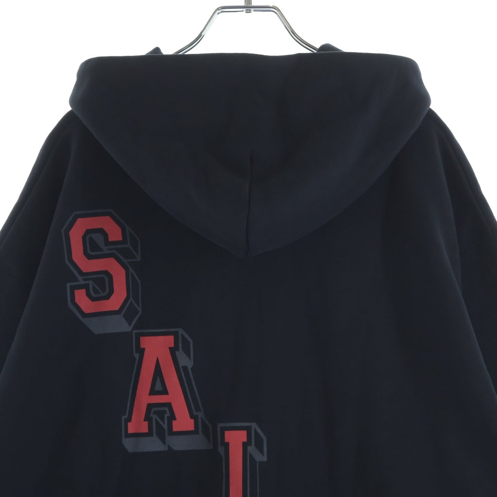 SAINT MICHAEL(セントマイケル) ×NIKE JORDAN M J SM FLC HOODIE ナイキ ジョーダン プルオーバースウェットパーカー フーディー ブラック SM-MK8-0000-J01/FV4718-010