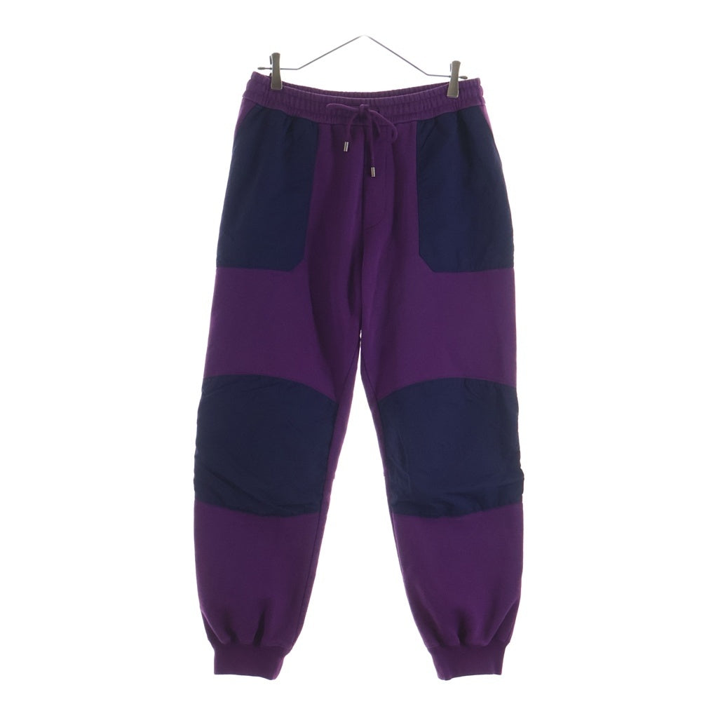 GUCCI(グッチ) ×THE NORTH FACE Sweat Pants ノースフェイス ナイロン切替 スウェットパンツ パープル 671463 XJDRN
