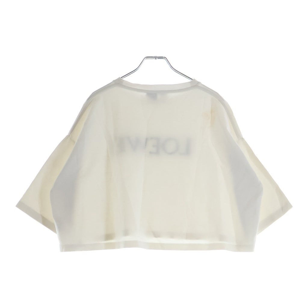 LOEWE(ロエベ) Cropped T-Shirt クロップド 半袖Tシャツ ホワイト レディース S616Y22X61