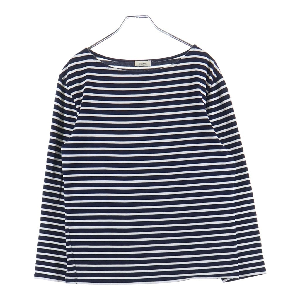 CELINE(セリーヌ) 19SS Border L/S Tee X015680D ボーダーロングスリーブカットソー 長袖 ネイビー/ホワイト