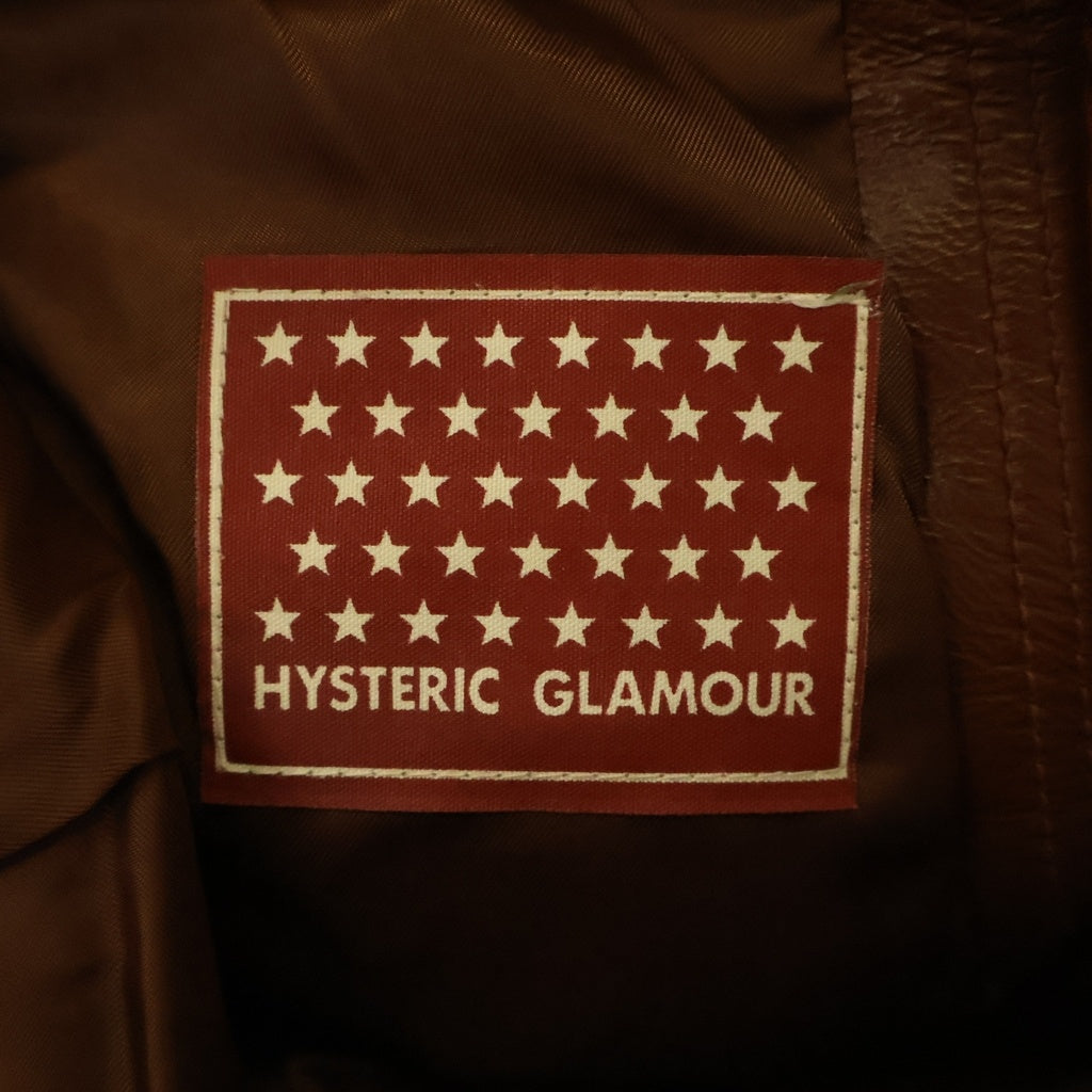 HYSTERIC GLAMOUR(ヒステリックグラマー) 90-00s OLD Leather Pants Made In KOREA オールド レザー パンツ 馬革 ブラウン 2LP-0250