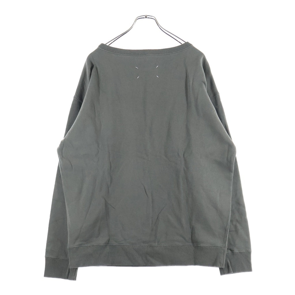 Maison Margiela(メゾンマルジェラ) Reverse Logo Cotton Sweat リバース ロゴ コットン スウェット カーキ