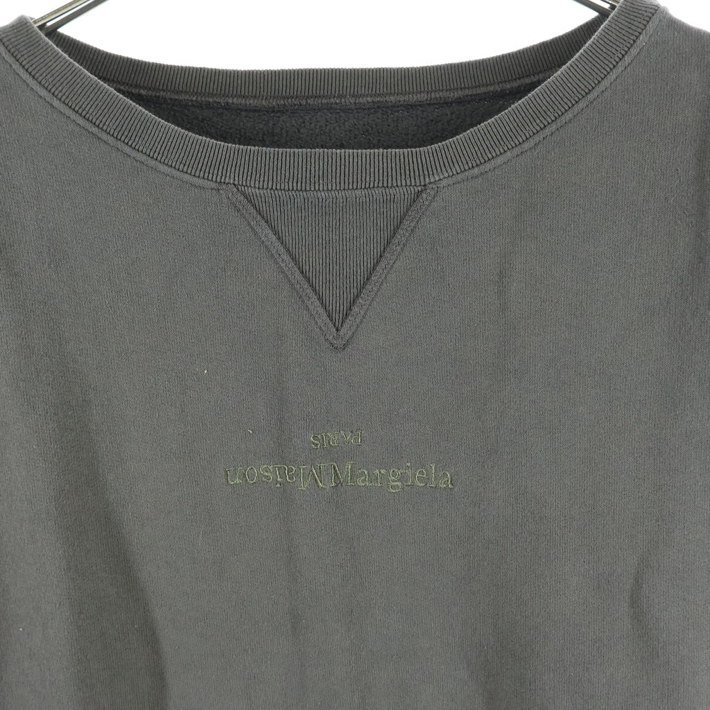 Maison Margiela(メゾンマルジェラ) Reverse Logo Cotton Sweat リバース ロゴ コットン スウェット カーキ