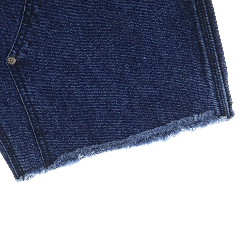 CHROME HEARTS(クロムハーツ) CARPENTER DOUBLE KNEE DENIM SHORTS カーペンター デニムショーツ ハーフパンツ クロスボール ブルー