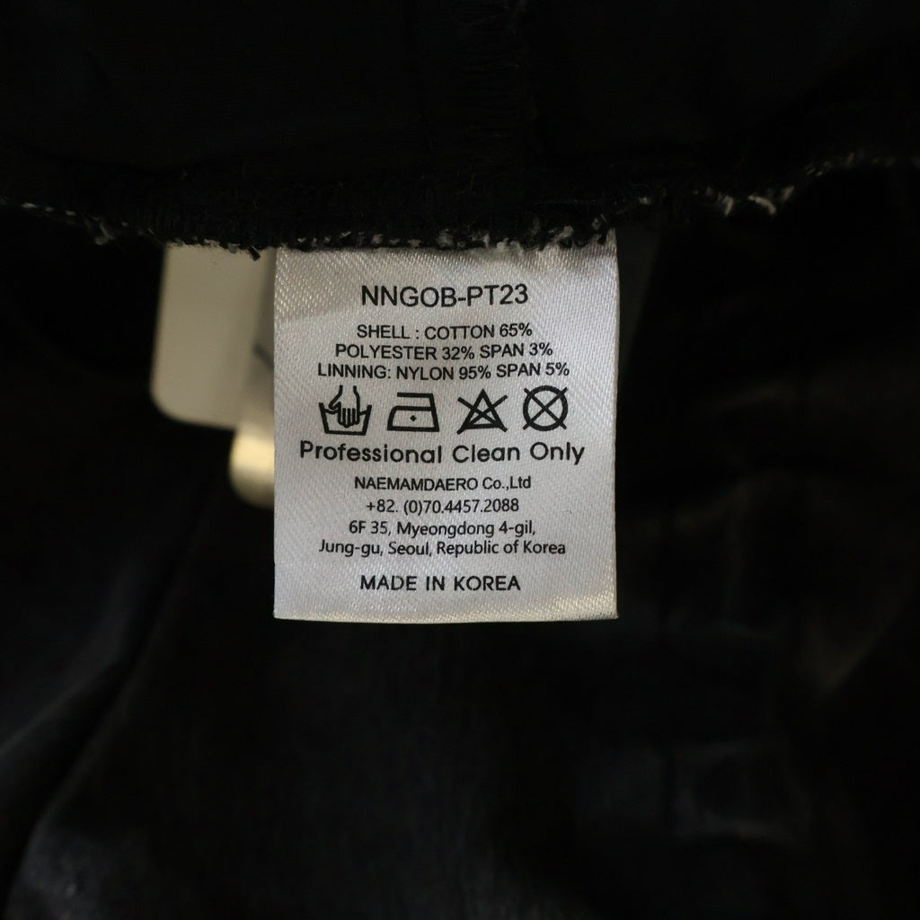 99%is(ナインティナインパーセントイズ) Washded Gobchang Pants NNGOB-PT23 ウォッシュド ゴブチャンパンツ ブラック