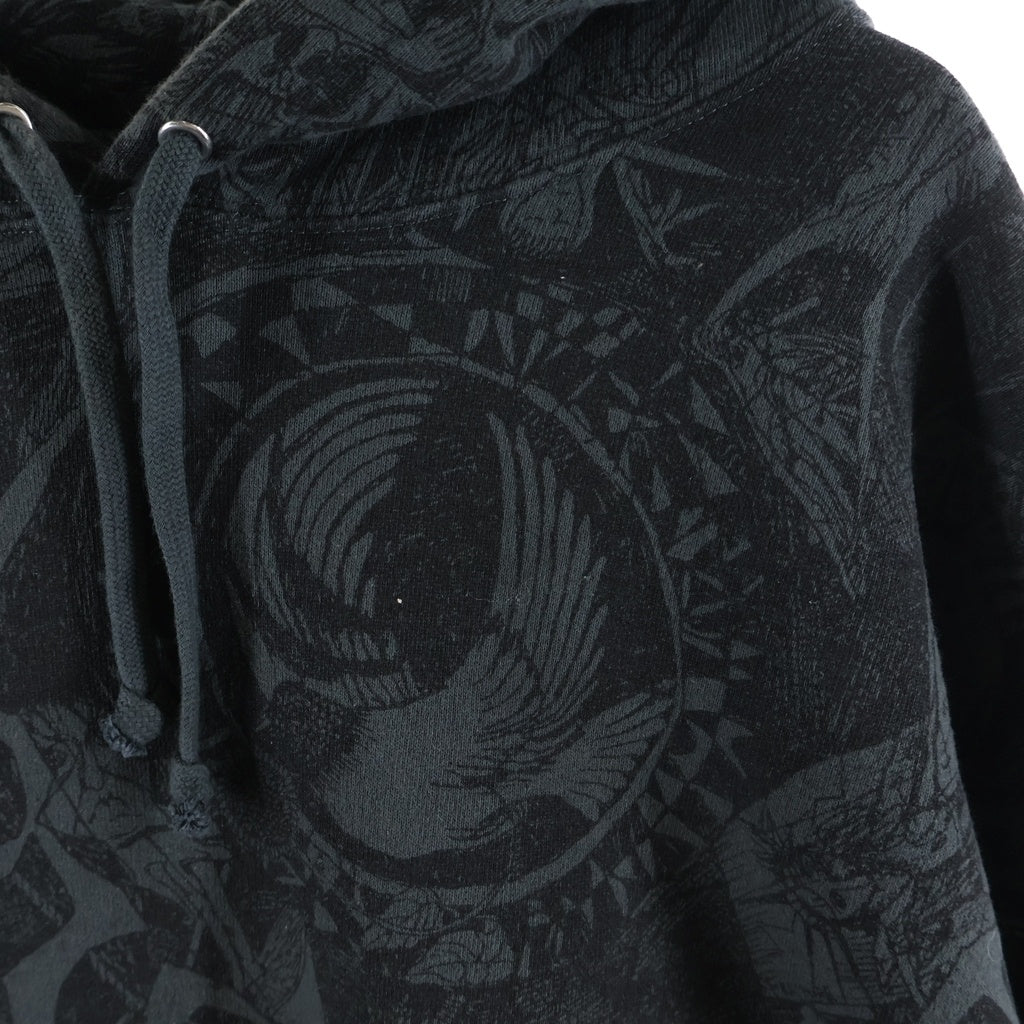 SUPREME(シュプリーム) 24AW LIBERTY HOODED SWEATSHIRT 総柄 プルオーバーフーディー パーカー ブラック