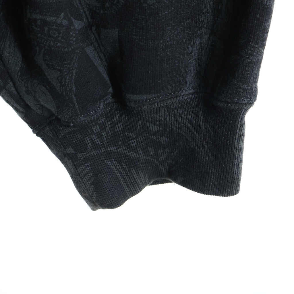 SUPREME(シュプリーム) 24AW LIBERTY HOODED SWEATSHIRT 総柄 プルオーバーフーディー パーカー ブラック