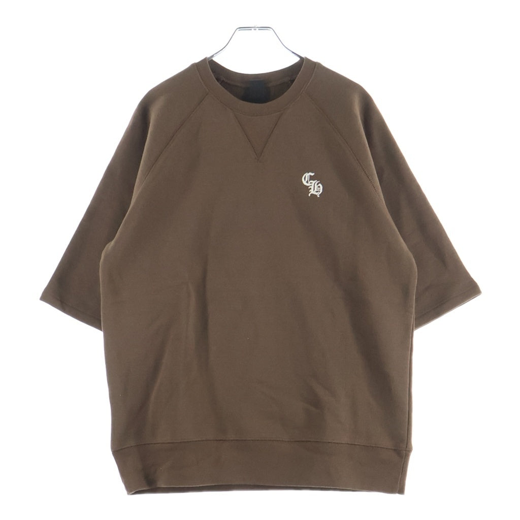 CHROME HEARTS(クロムハーツ) Y NOT SLO RIDE 胸CH刺繍 半袖スウェットTシャツ ブラウン