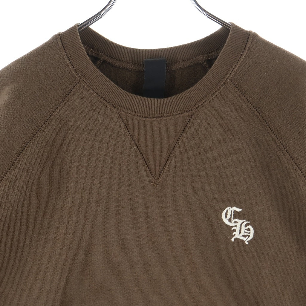 CHROME HEARTS(クロムハーツ) Y NOT SLO RIDE 胸CH刺繍 半袖スウェットTシャツ ブラウン