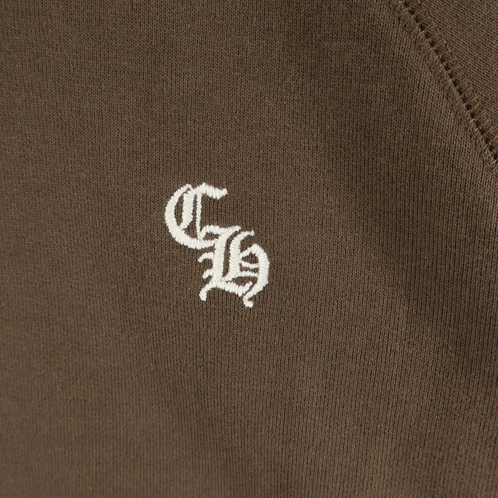 CHROME HEARTS(クロムハーツ) Y NOT SLO RIDE 胸CH刺繍 半袖スウェットTシャツ ブラウン