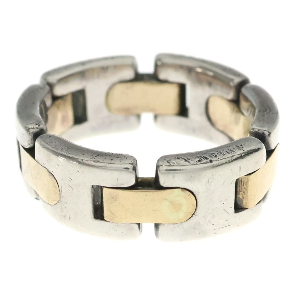 TIFFANY & Co.(ティファニー) vintage silver k18 H Link ring ヴィンテージ Hリンク リング シルバー/ゴールド