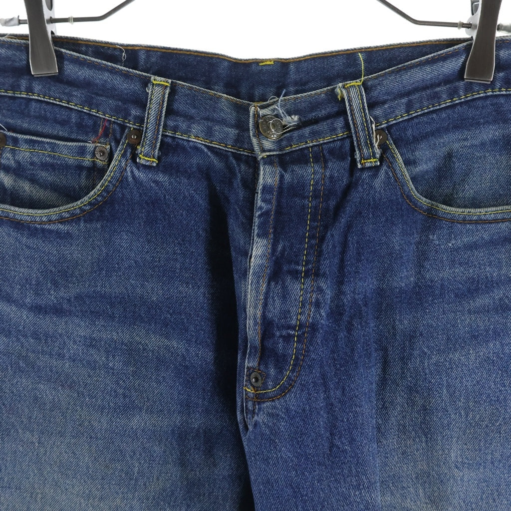 EVISU(エビス) 00s Denim Pants ボタンフライ デニムパンツ ペイント インディゴ