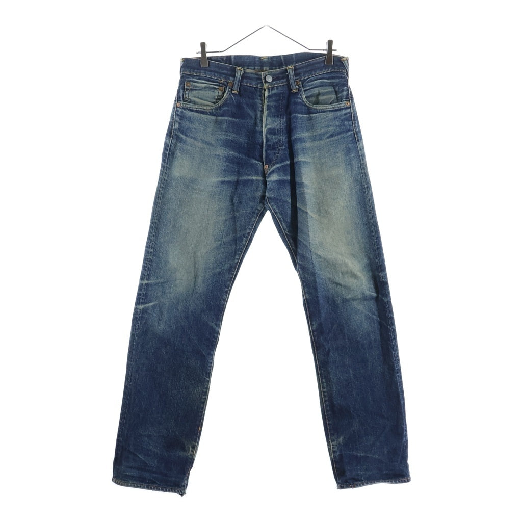 EVISU(エビス) 00s No.2 2000 Denim Pants ボタンフライ デニムパンツ ペイント インディゴ