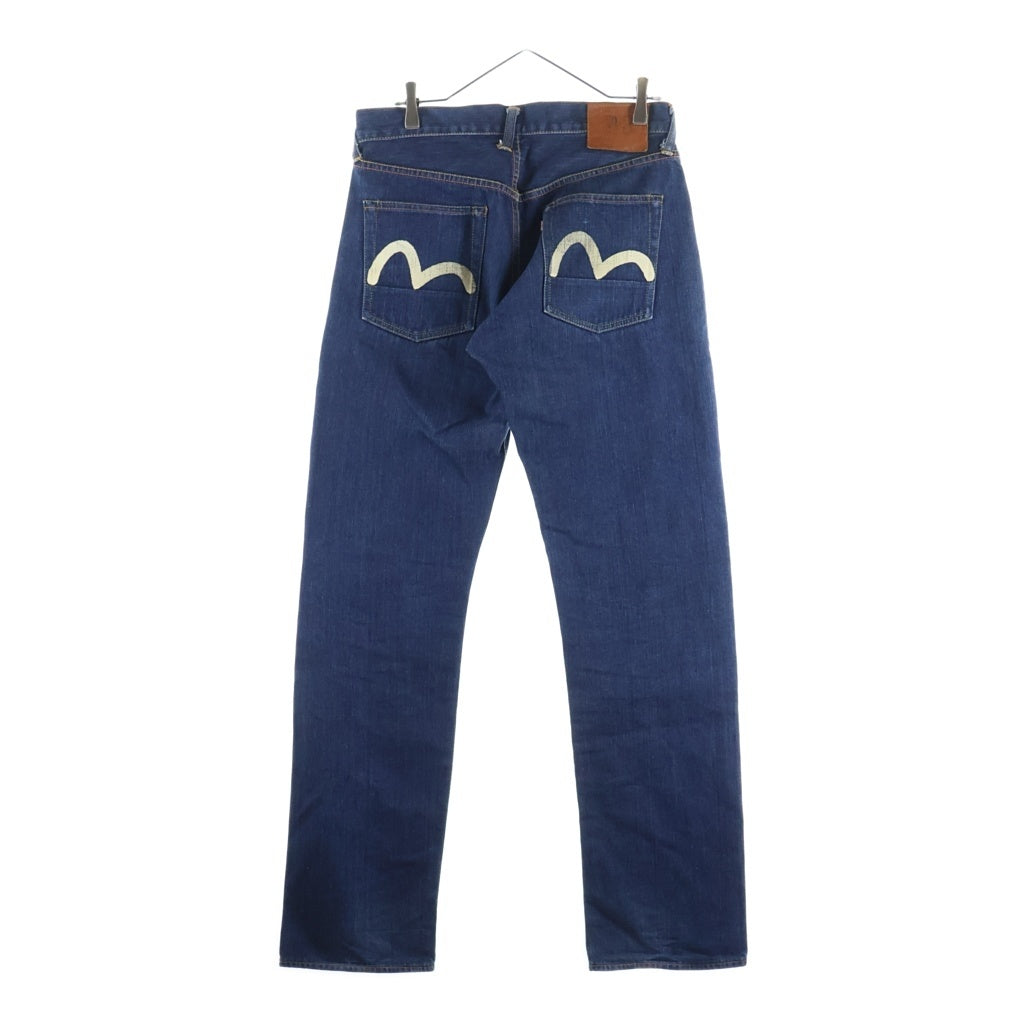 EVISU(エビス) 00s No.3 2000 Denim Pants ボタンフライ デニムパンツ ペイント インディゴ