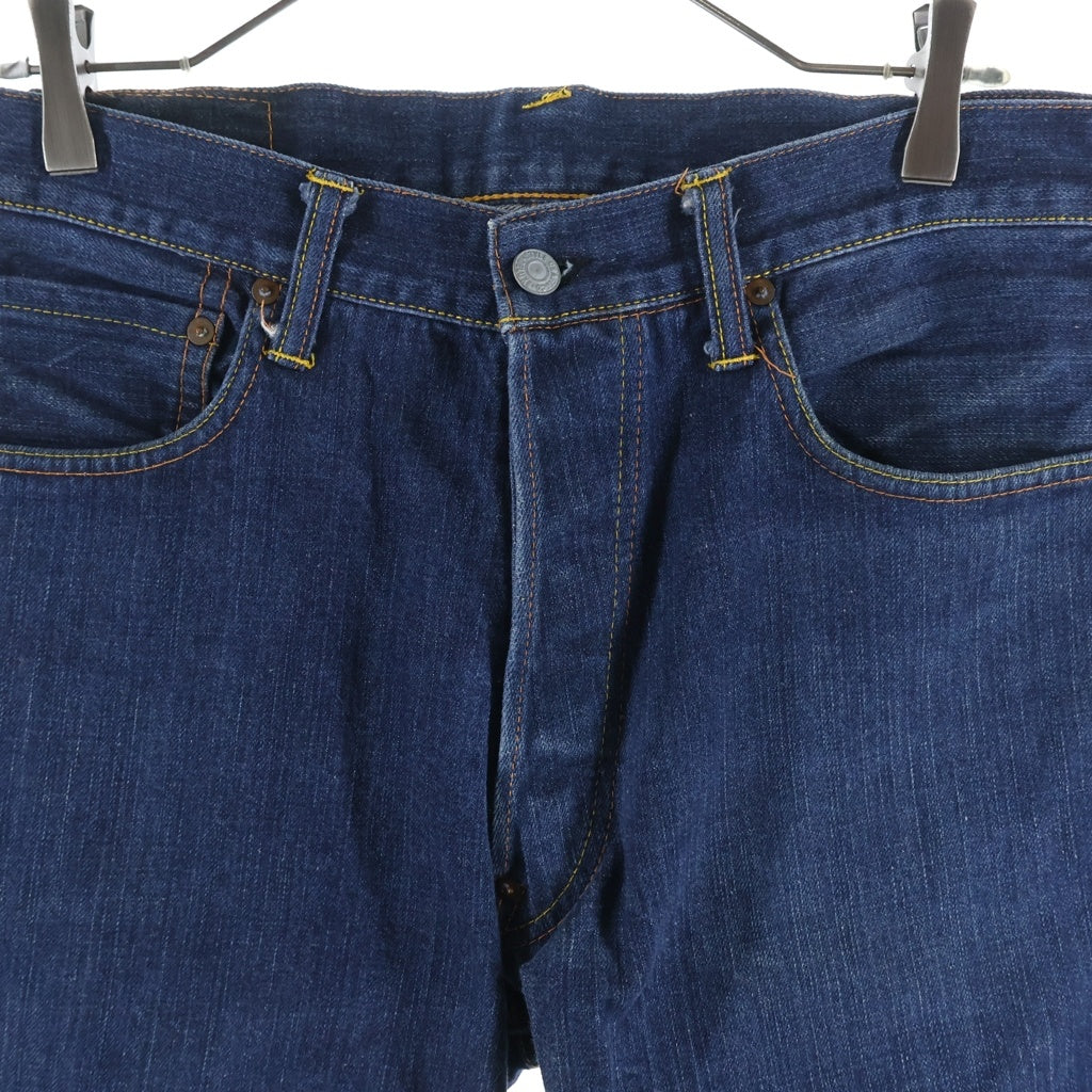 EVISU(エビス) 00s No.3 2000 Denim Pants ボタンフライ デニムパンツ ペイント インディゴ