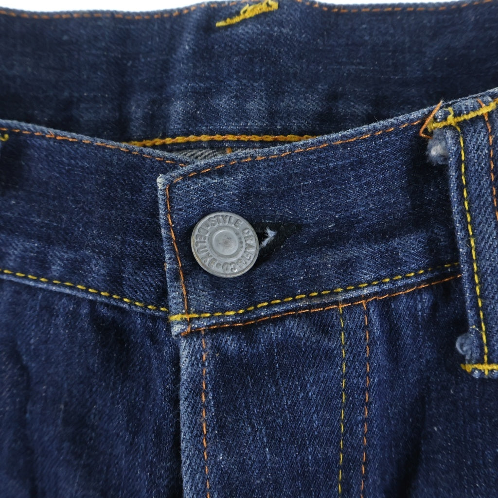 EVISU(エビス) 00s No.3 2000 Denim Pants ボタンフライ デニムパンツ ペイント インディゴ