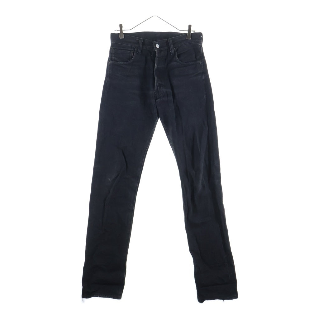 EVISU(エビス) 00s × BEAMS 2000 Denim Pants ボタンフライ デニムパンツ ペイント ブラック