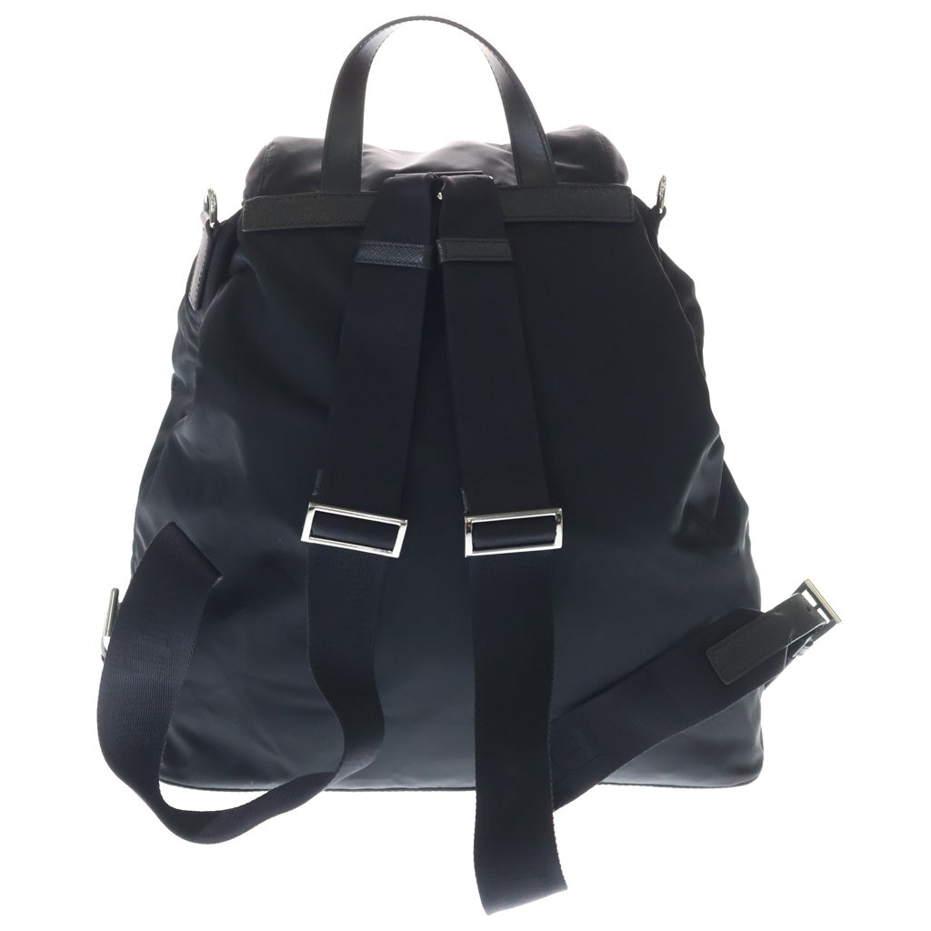 PRADA(プラダ) Re-Nylon Backpack リナイロン トライアングルロゴ バックパック リュックサック ショルダーバッグ ブラック 2VZ110 レディース