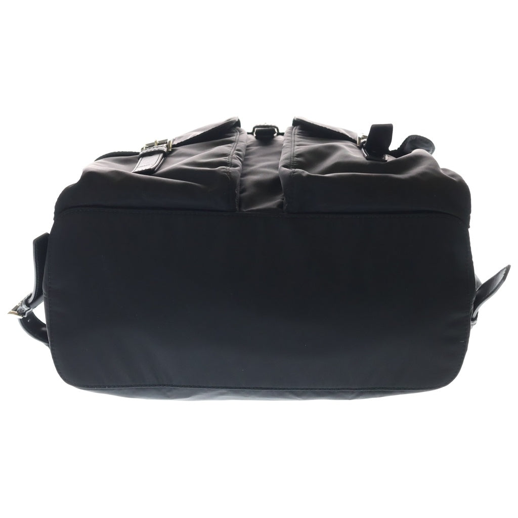 PRADA(プラダ) Re-Nylon Backpack リナイロン トライアングルロゴ バックパック リュックサック ショルダーバッグ ブラック 2VZ110 レディース