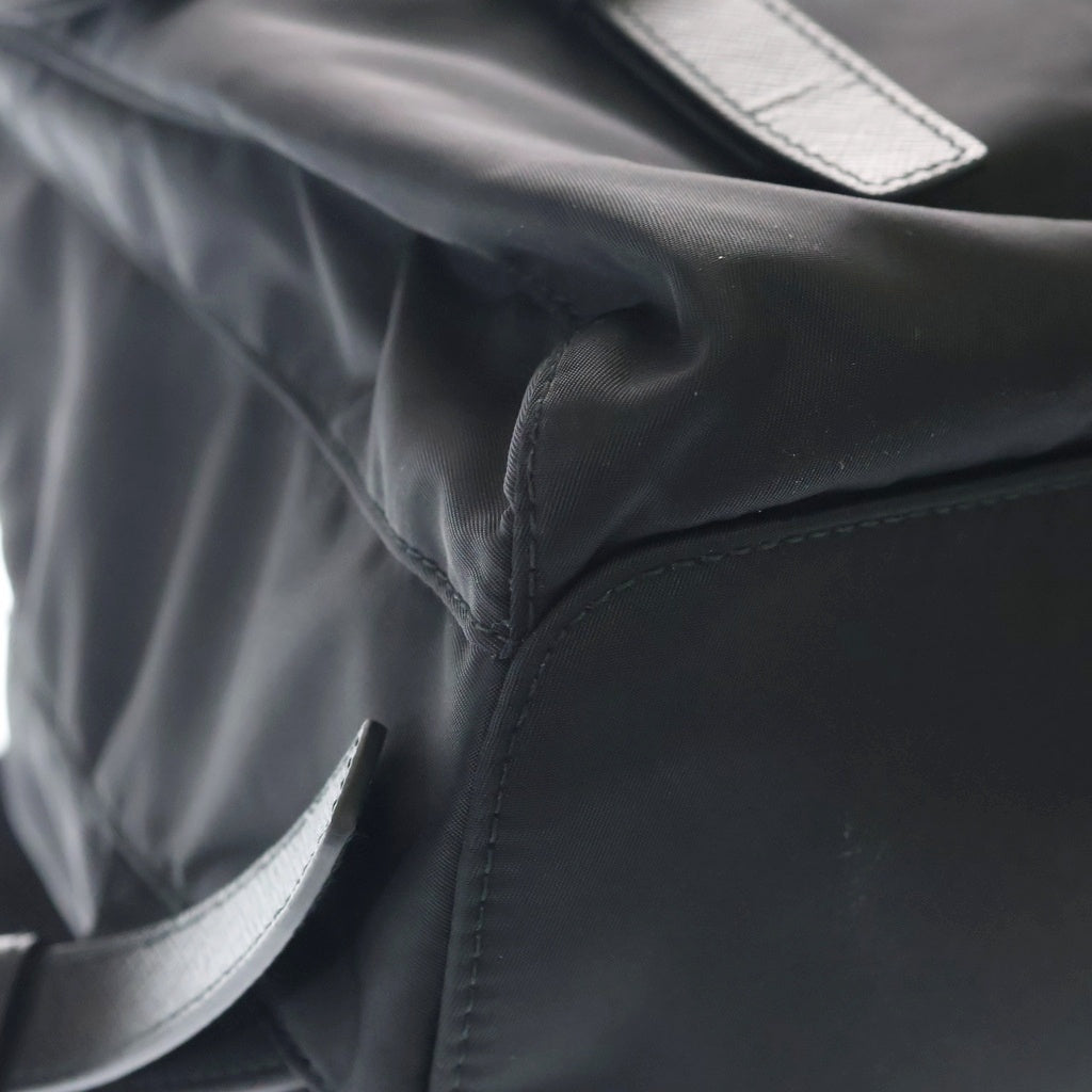 PRADA(プラダ) Re-Nylon Backpack リナイロン トライアングルロゴ バックパック リュックサック ショルダーバッグ ブラック 2VZ110 レディース